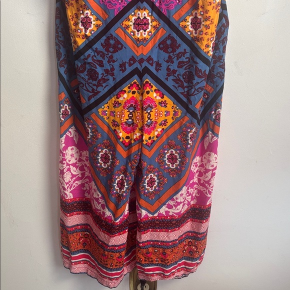 Free People | Maritzah One Piece Multi Jumpsuit Sz 12 - Picture 14 of 17